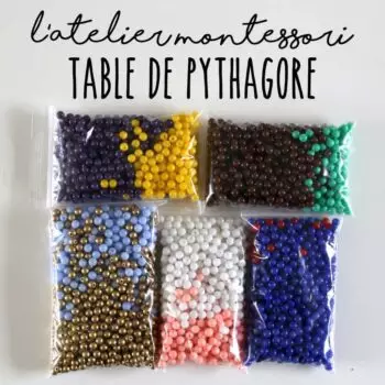 Perles pour la table de Pythagore