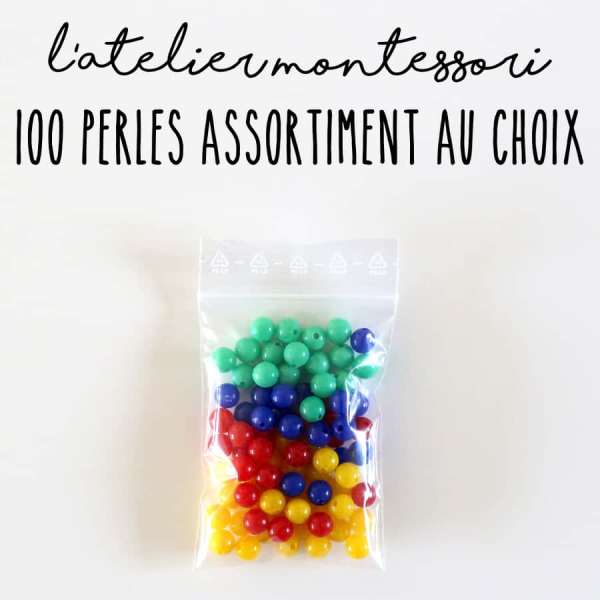 perles rondes plastique