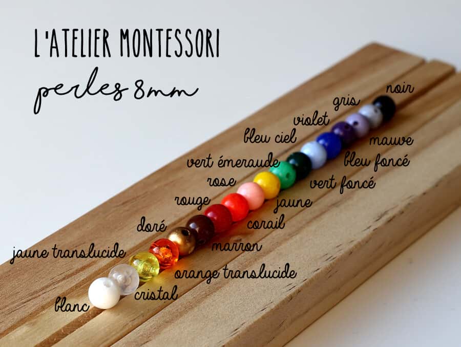 perles rondes plastique 8 mm