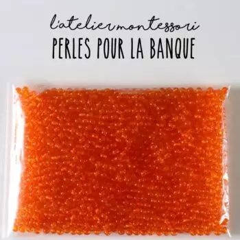 2500 perles pour la banque Montessori