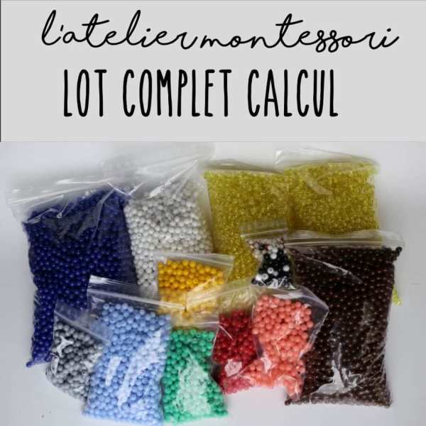 perles montessori lot complet maths